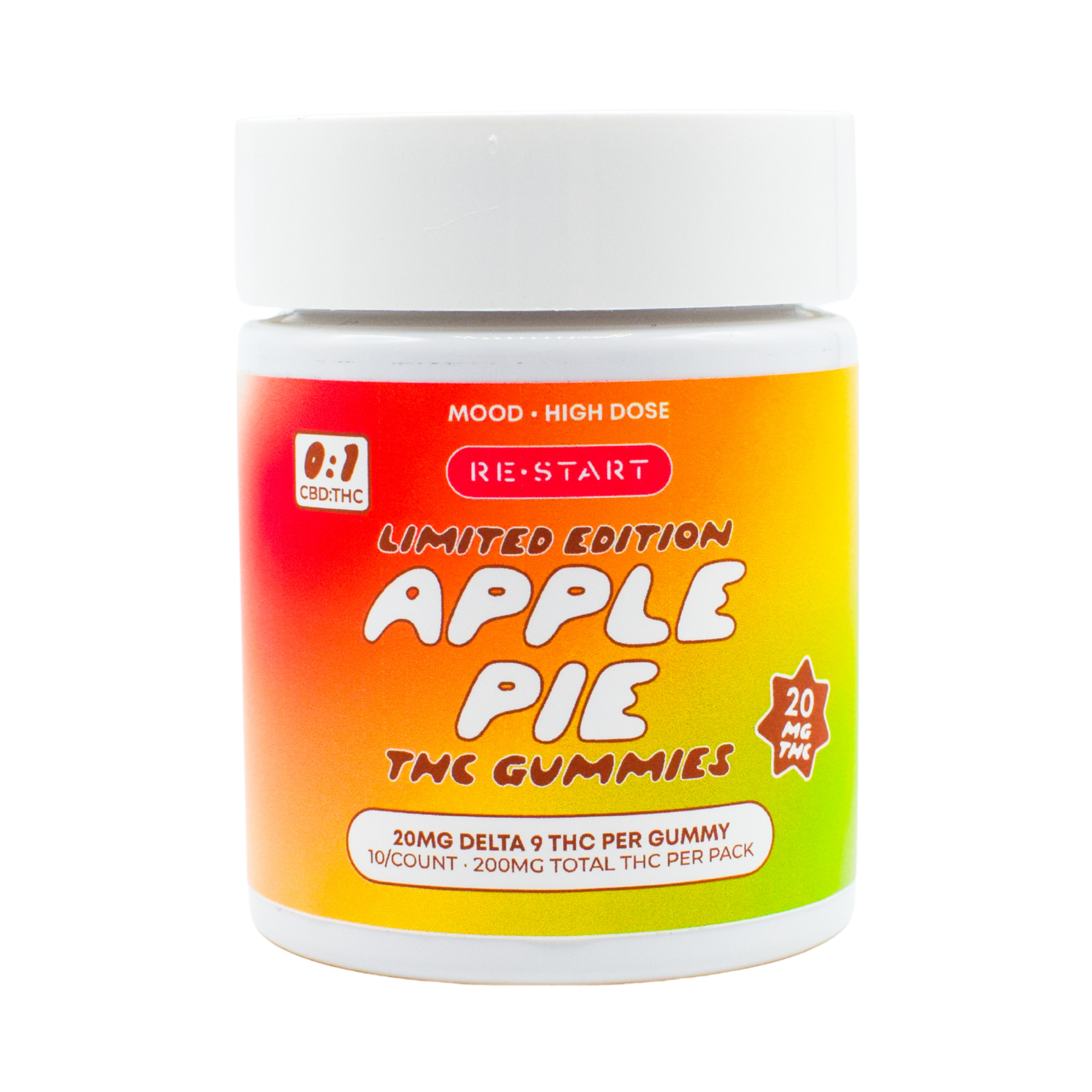 Delta 9 THC 20MG Gummies Apple Pie / 10-ct